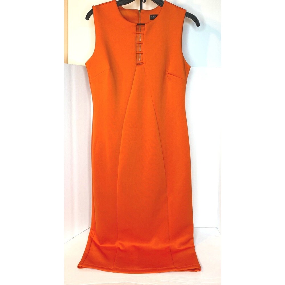 Enfocus Studios Women's Sleeveless Party Dress Orange Size 6